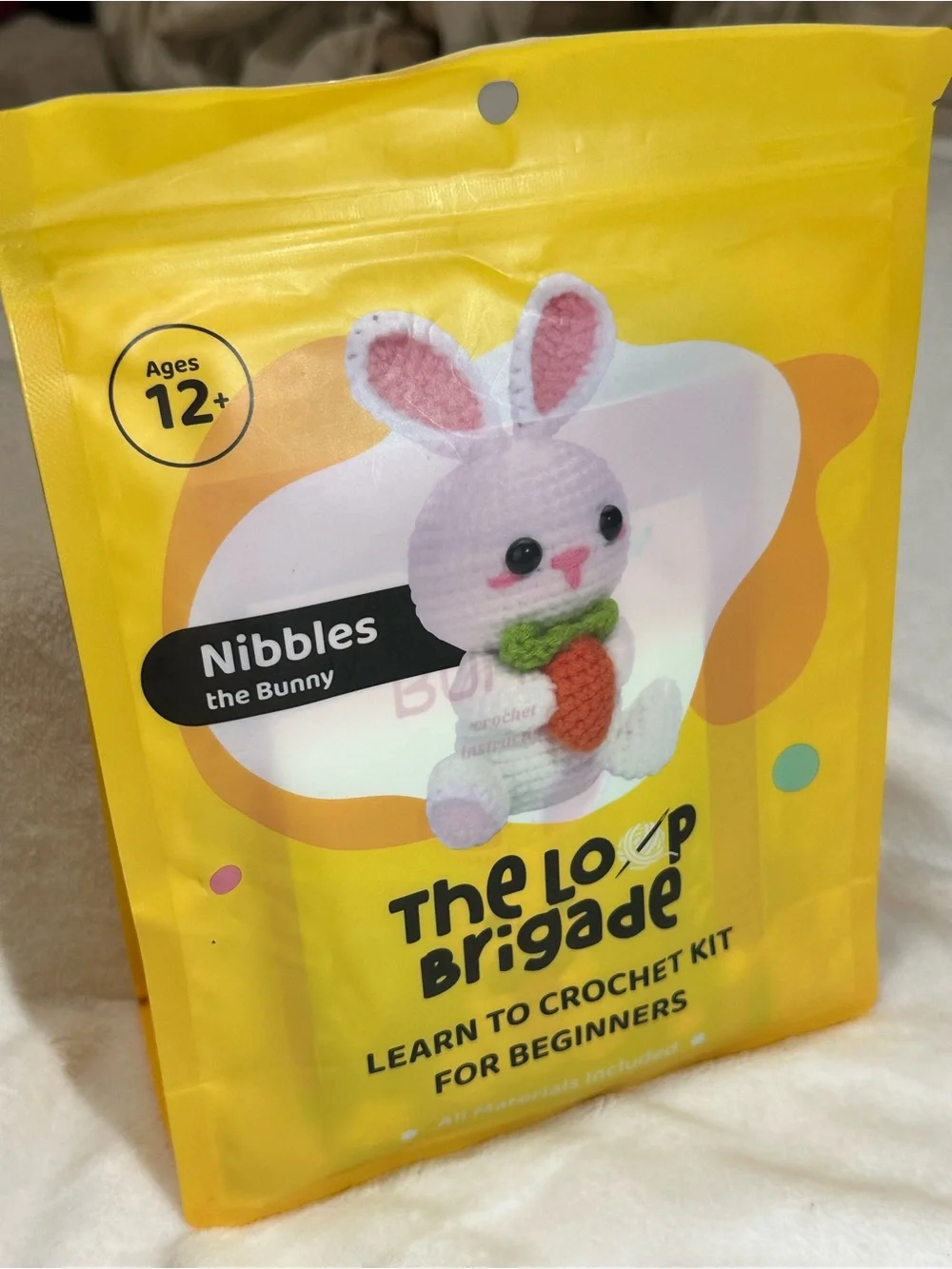 The Loop Brigade Nibbles The Bunny Learn To Crochet Kit For Beginners
